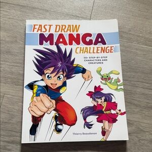Fast Draw Manga Challenge - Colorful Manga Drawing Book